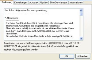 quickstart - Funktionen